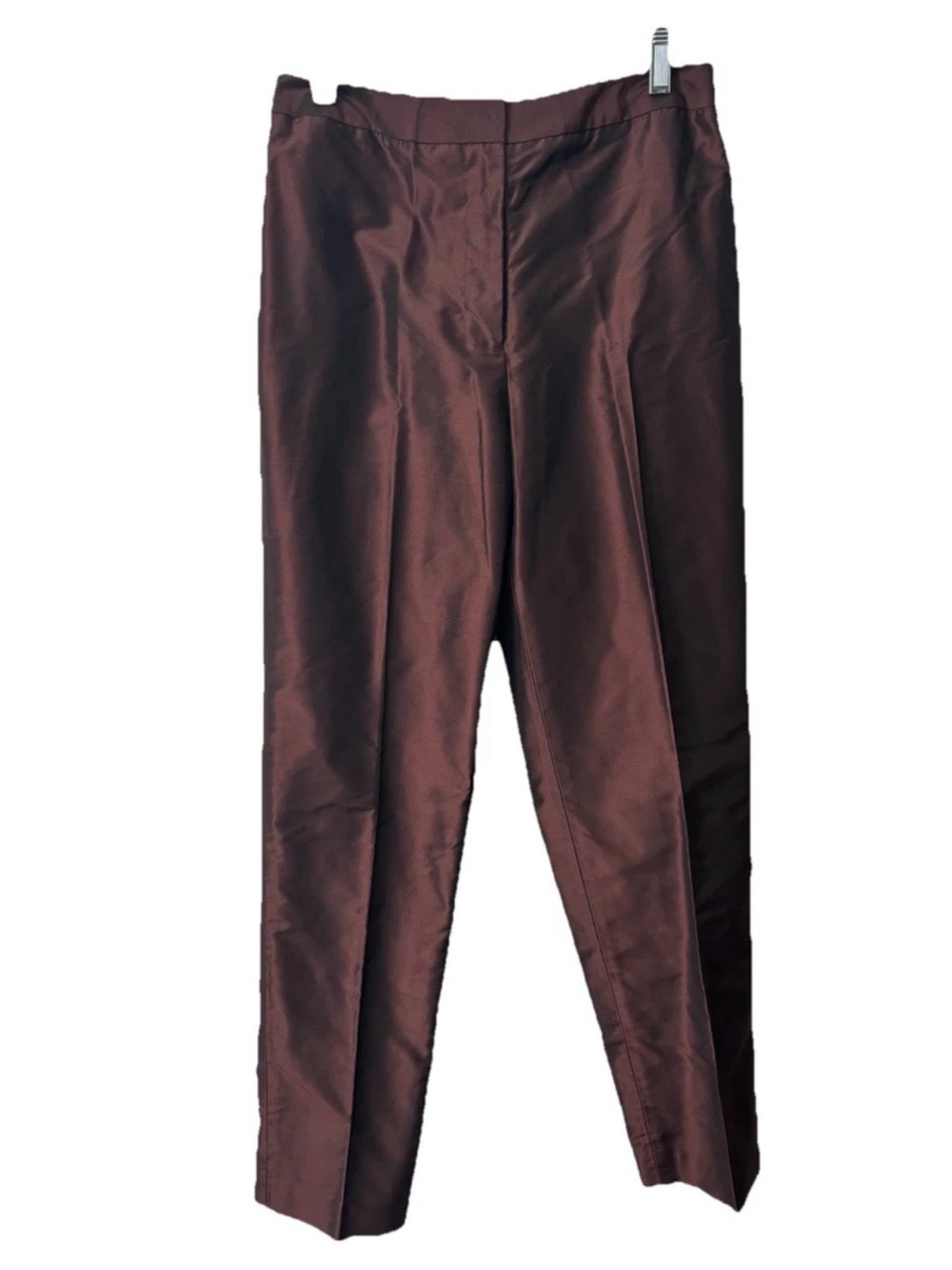 NWT Alfani 100% Silk Iridescent Wine Dress Pants Trousers- Women’s Size 6